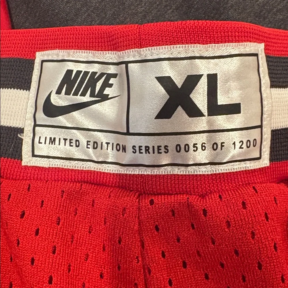Nike Red Mesh Athletic Pants - Picture 2 of 3